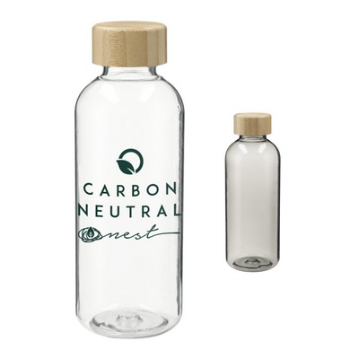 Sona 22oz rPET Reusable Bottle w/ FSC® 100% Bamboo Lid